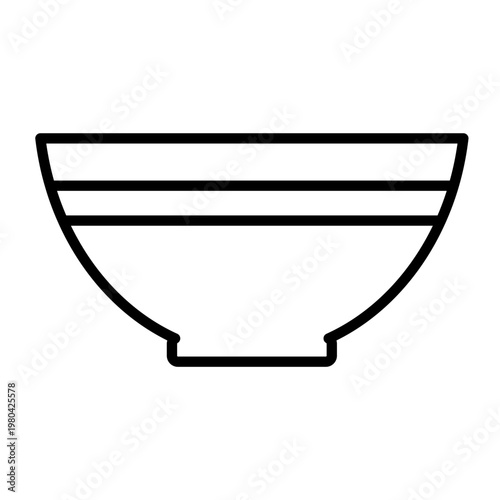 vector illustration of a bowl