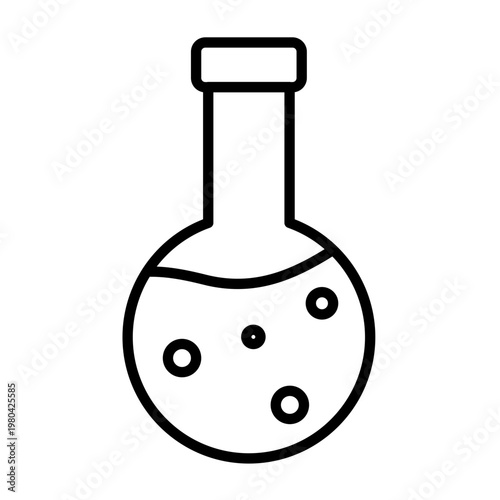 test tube with chemical formula