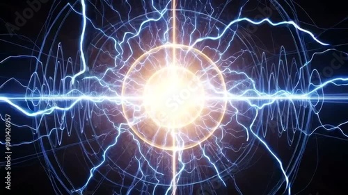 Electricity Explosion with Vibrating Energy Waves.