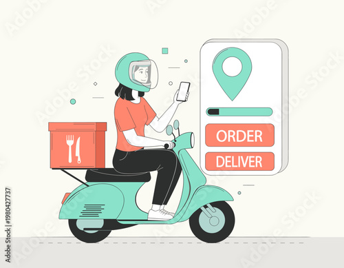 Flat Minimalist Illustration Set of Startup Pitch, Ocean Cleanup, Digital Healthcare, E-learning, Marketing Analytics, Airport Kiosk, Coffee Brewing, VR Gaming, Rocket Launch, and Home Plant Decoratio