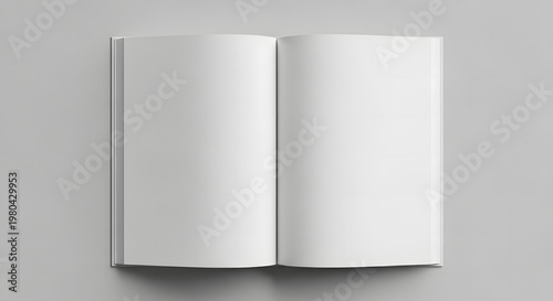 Blank book mockup realistic open book template for design perfect for showcase