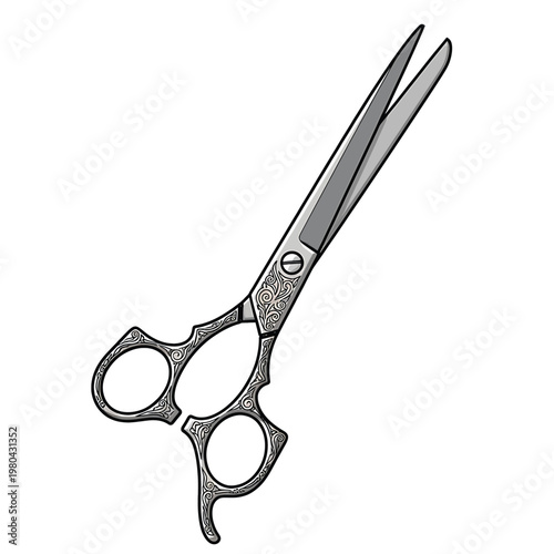 Scissors cutting tool for grooming.