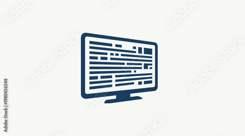 Stylized Tuna Fish Logo with Ocean Elements