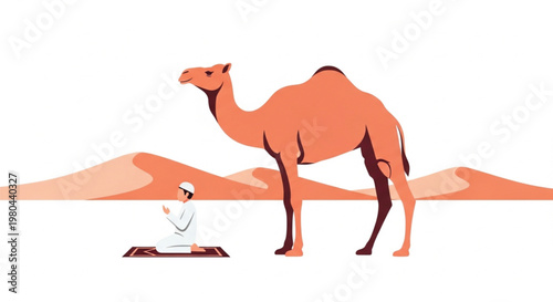 camel cartoon isolated on white