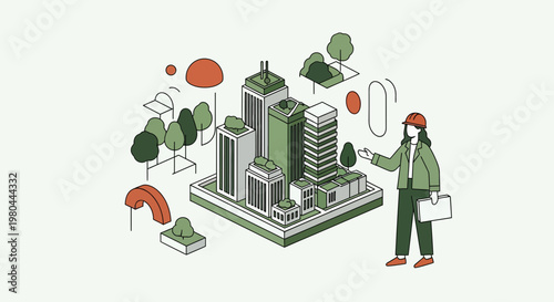 Sustainable Urban Planning and Green City Development Concept