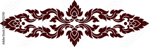 Traditional Thai Floral Ornament