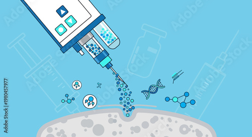 Medical Injection Science Technology DNA Molecule Skin Treatment