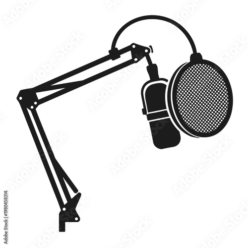 icon condenser microphone illustration vector