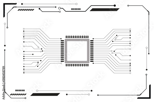 Modern generative AI bar. Artificial intelligence. User interface element for ui ux design on white background. Vector illustration.