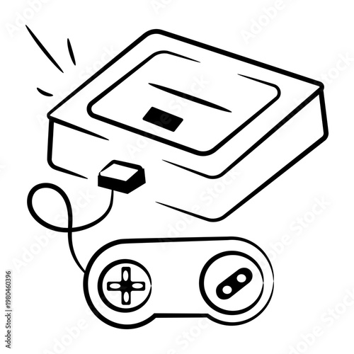 A drawing style icon of a game