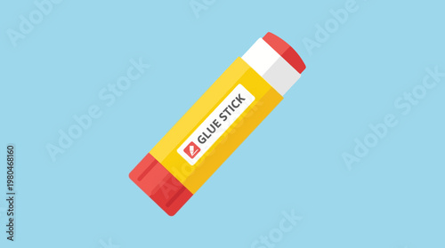 A simple and clean icon of a glue stick, perfect for UI design and general creative applications