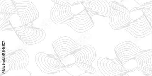 Panorama view gradient multicolor wave curve lines banner background design. Vector illustration.
