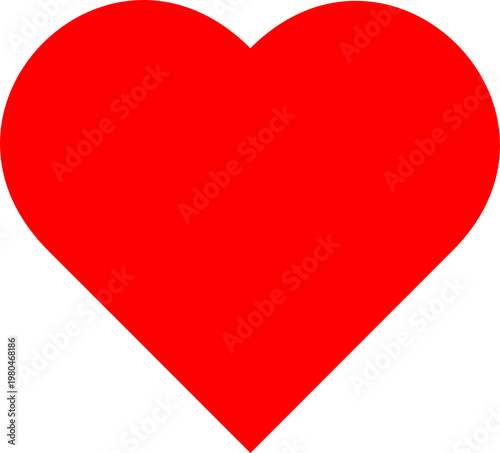 Free Download Red Heart Shape Symbol Love Icon - GFXLoad