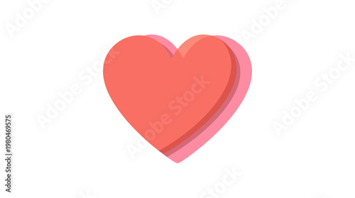 Smoothly designed digital heart graphic, perfectly illustrating universal love, care, and profound emotional connections
