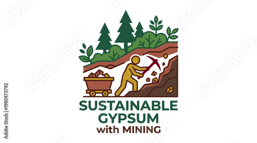Sustainable Gypsum Mining Logo Design