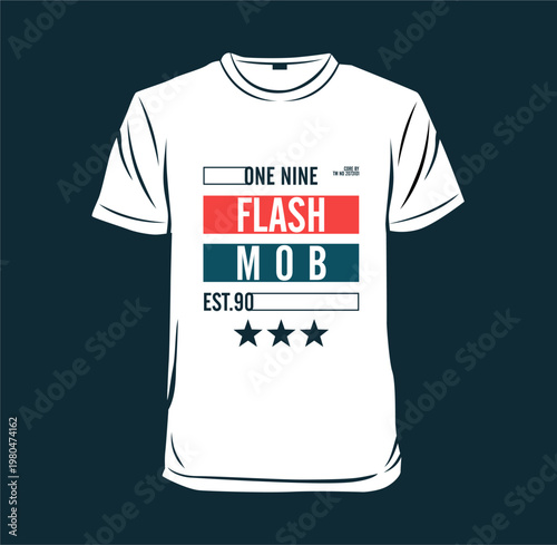 Flash Mob design t-shirt vector illustration