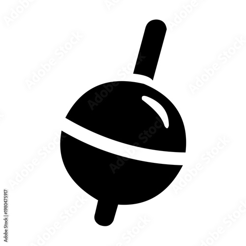 Fishing float icon simple black solid design