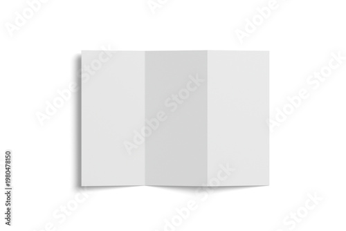 A4 Trifold Brochure Blank Mockup