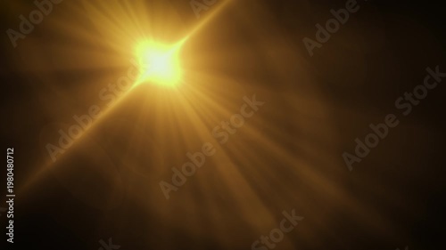 sun shining through the rays of light flash transitions