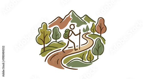 Hiking Adventure Logo Design