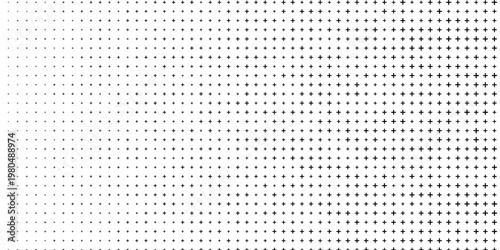 Set of halftone dots gradient pattern texture isolated on white background. Straight dotted spots using halftone circle dot raster texture. Vector blot half tone collection.