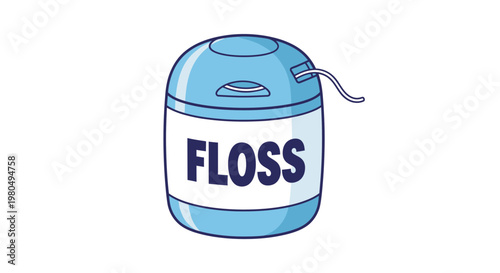 Dental Floss Container for Oral Hygiene