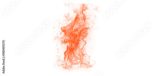 Orange fire flames burning on black background isolated realistic heat element for graphic design with glowing hot spark
