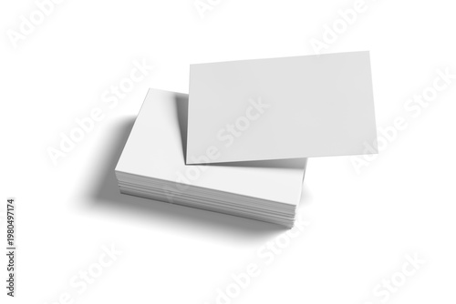 Business Card Blank Mockup. Isolated on transparent background PNG
