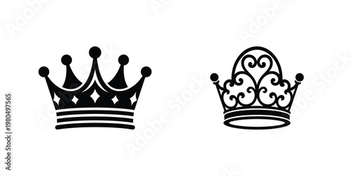 Vintage crown illustrations