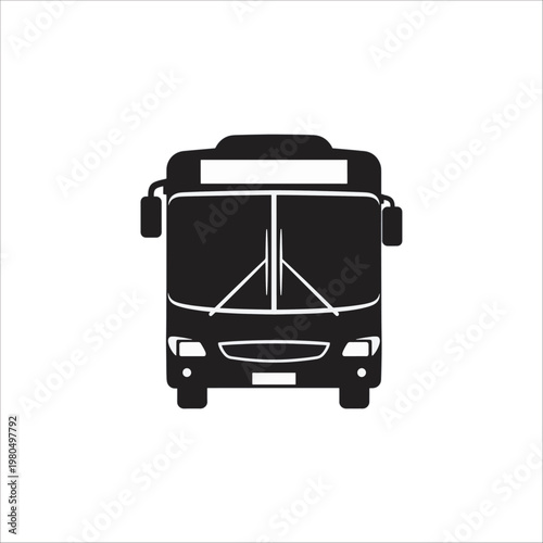 Bus isolated on white background vector illustration set of buses
