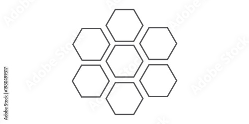 Honeycomb thin line icon, bee and honey, hexagon sign, vector graphics, a linear pattern on a white background, eps 10.