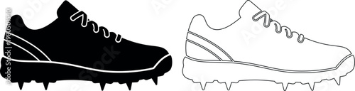 Cricket shoes silhouette high performance footwear for cricket players athletes