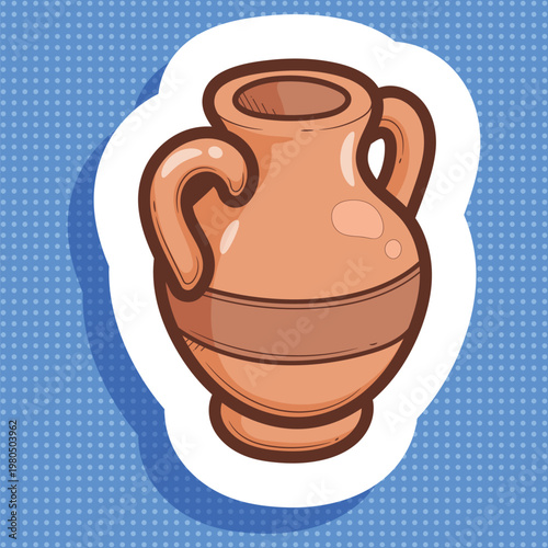 Cartoon Clay Pot