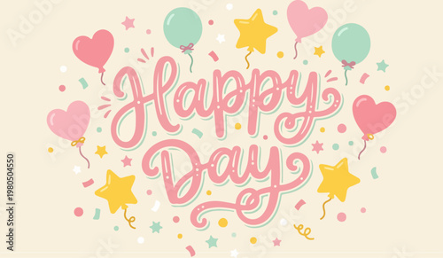 Happy Days Celebration Greeting Card.