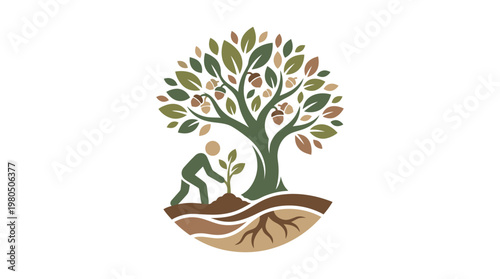 Planting and Nurturing a Growing Tree