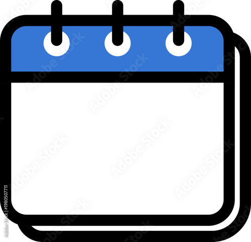 Blue calendar icon
