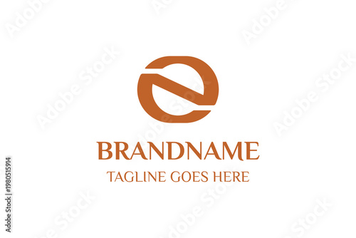 Letters NO or ON Monogram Logo, suitable for NO or ON Initials brand