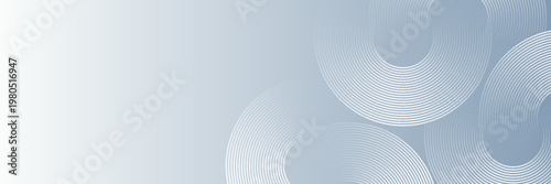 white abstract background with glowing circles. Swirl circular lines pattern. Geometric spiral. Twirl element. Modern graphic design. Futuristic technology concept.