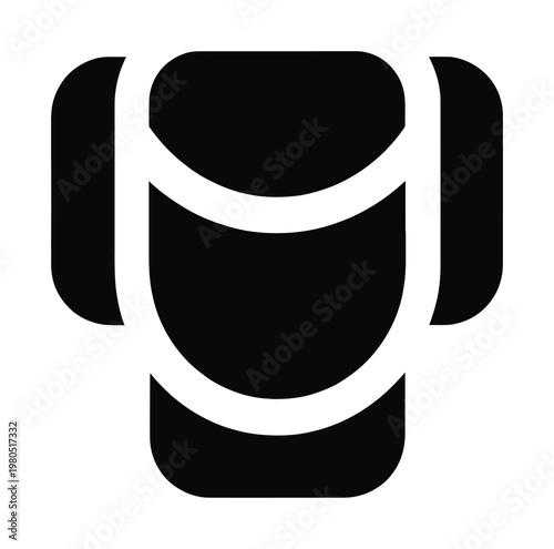Vector icon of a car seat symbolizing a child safety seat