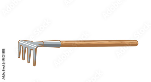 Garden Hand Tool with Wooden Handle for Yard Work