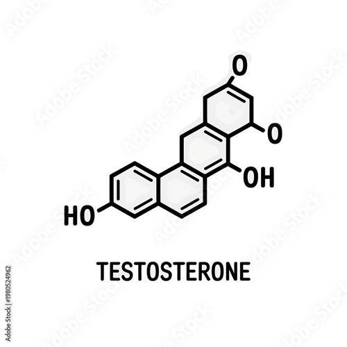 testosterone molecular structure diagram