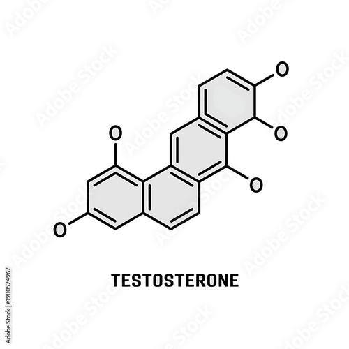 testosterone molecular structure diagram