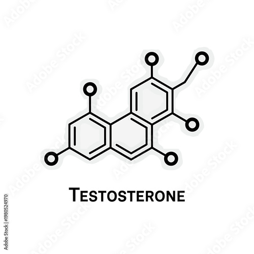 testosterone molecular structure diagram