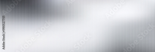 Corrugated, fluted pastel grey colored glass vector texture. Ribbed plastic gradient background