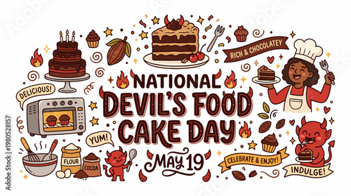 Devil's Food Cake Day - May 19th Celebration