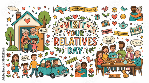 Family Gathering: Visit Relatives Day Celebration