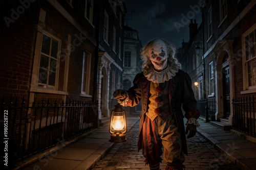 Scary Halloween clown 