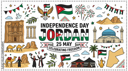 Jordan Independence Day Celebration - National Holiday