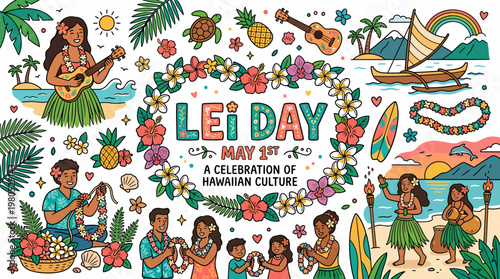 Lei Day Hawaii Celebration - Hawaiian Culture, Aloha Spirit