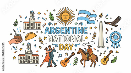 Argentine National Day Celebration - Tango, Gaucho, Symbols